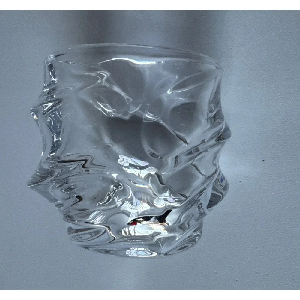 Iceberg Glacier Whiskey Tumbler Heavy Oval‎ 10oz Griper Glass For Spirits Storm